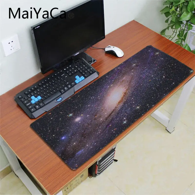 MaiYaCa Galaxy Красочные звездное небо неповторимый Настольный коврик игровой для мыши