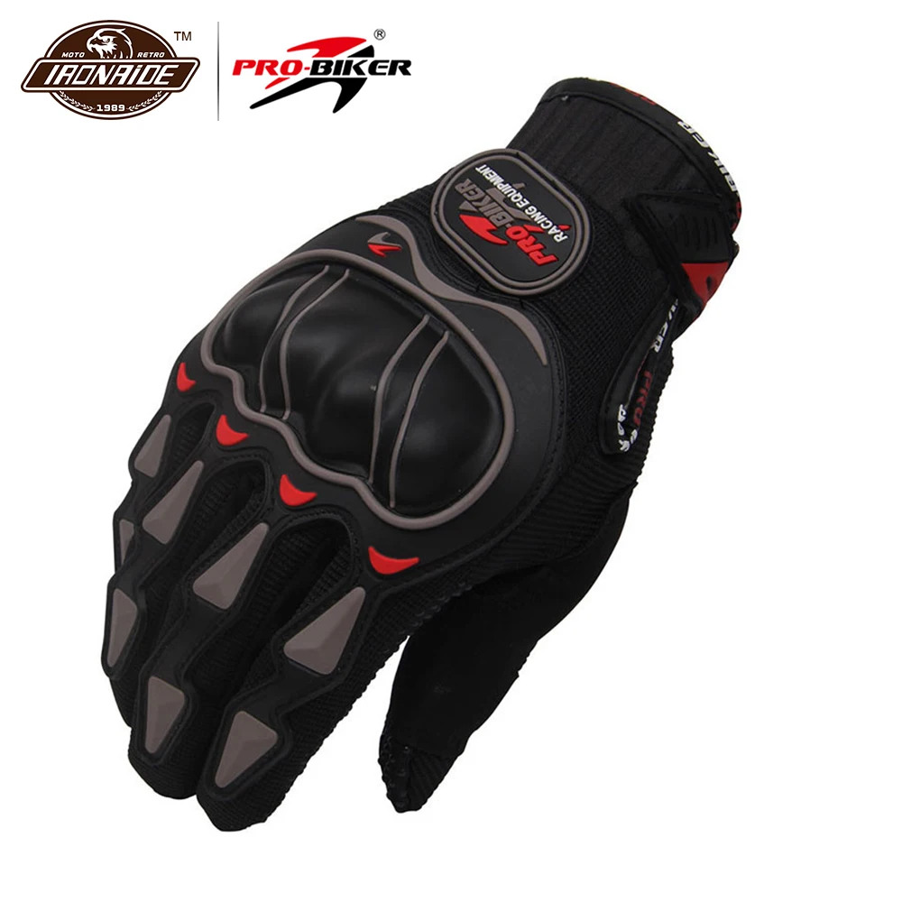 PRO-BIKER, дышащие, летние, для мотокросса, для внедорожных гонок, полный палец, Перчатки для мотоциклистов, рыцарские, для верховой езды, Мотоциклетные Перчатки