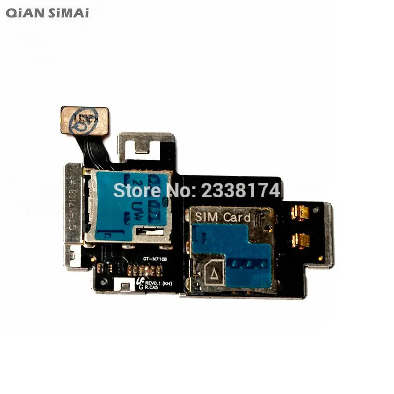 

QiAN SiMAi For Samsung Galaxy N7108 New SIM Card Slot SD Memory Card Slot Flex Cable Repair Parts