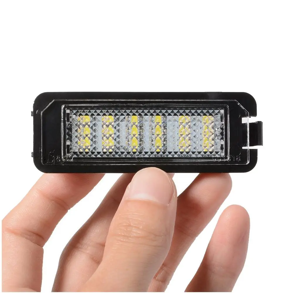 2 шт. номерной знак 18 LED 3528 SMD с декодером для гольфа 4/5/6 жук ПАССАТ поло Seat Altea |