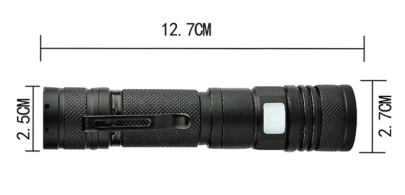 Litwod Z201301 XM-L2 U3 Micro USB Перезаряжаемый светодиодный фонарик масштабируемый 5 режимов Переключатель алюминиевый фонарь фонарик факел