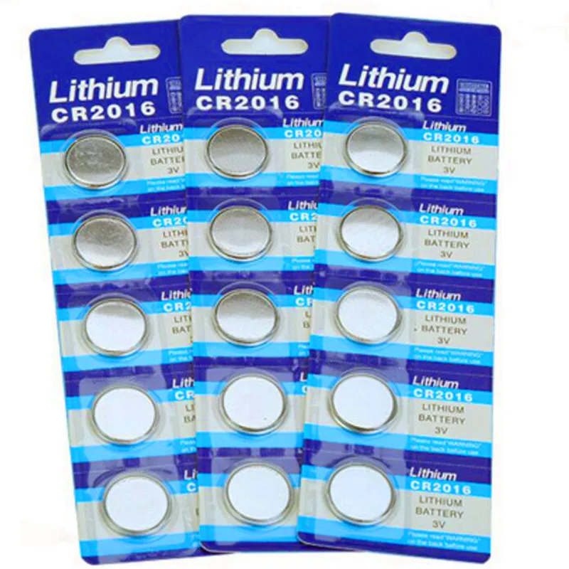 5 шт./лот CR2016 3 В литиевая батарея Кнопочная для светодиодного ошейника