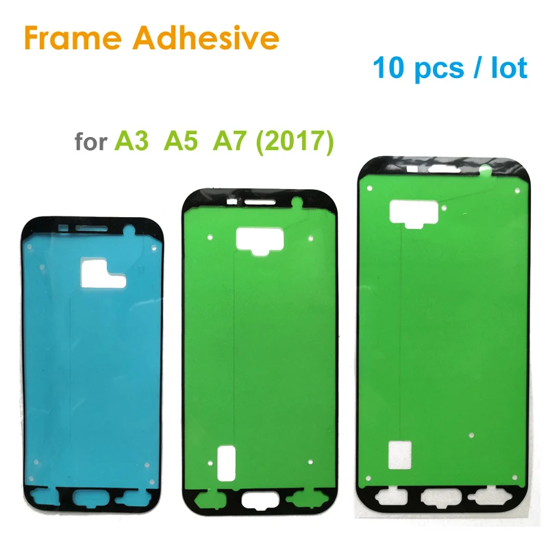 10 шт. предварительно вырезанная рамка Клейкая лента для Samsung Galaxy A3 A5 A7 2017 ЖК экран