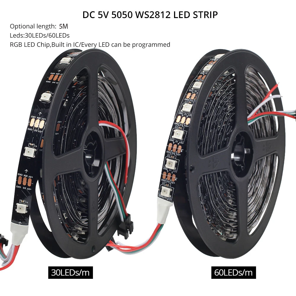 WS2811 Светодиодные ленты Комплект DC12V мечта Цвет WI FI контроллер SP108E 30/60