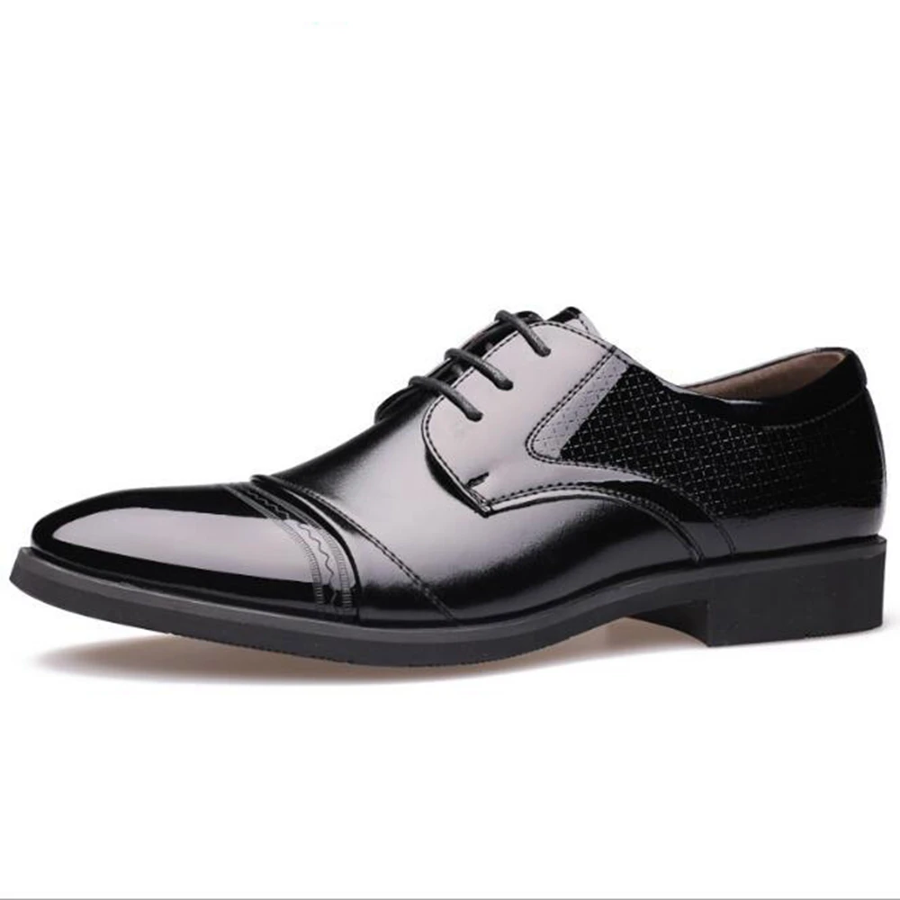 QFFAZ New Spring Fashion Oxford Business Men Shoes Genuine Leather High Quality Soft Casual Breathable Men's Flats man | Обувь