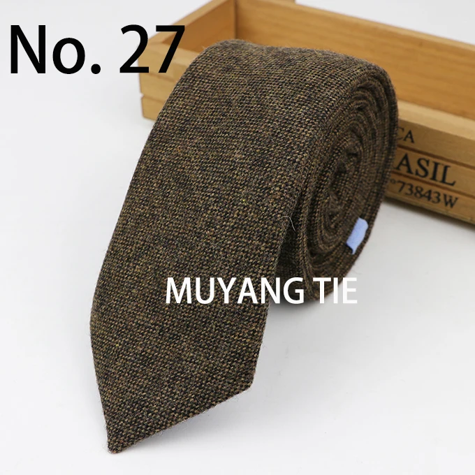 New Style Wool Viscose Tie 7cm Ties Fluffy Solid Color Corbata Slim Striped Necktie Cravat Clothing Accessories Warm Dot Ties