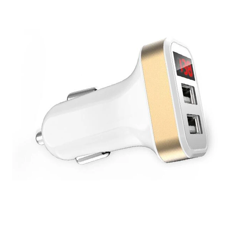 Dual USB Car Charger Quick Voltage And Current LED Display DC12-24V 5A input 2A output car charger for Driving Recorder | Мобильные