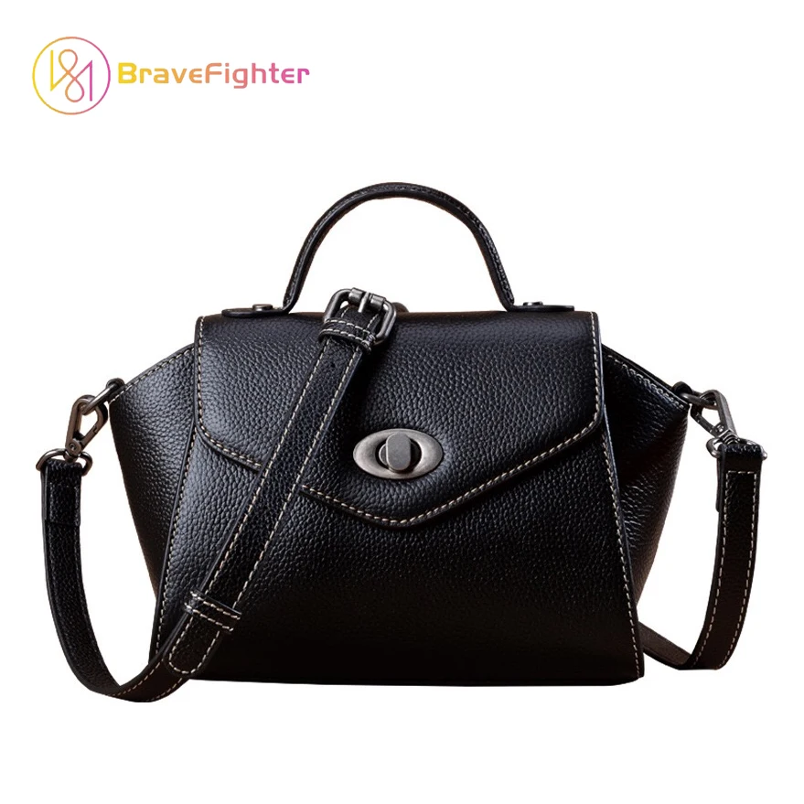 

Brave Fighter Fashion Vegetable Tanning Cow Leather Shoulder Bag Genuine Leather Bag For Women Large Shoulder bags-BB005