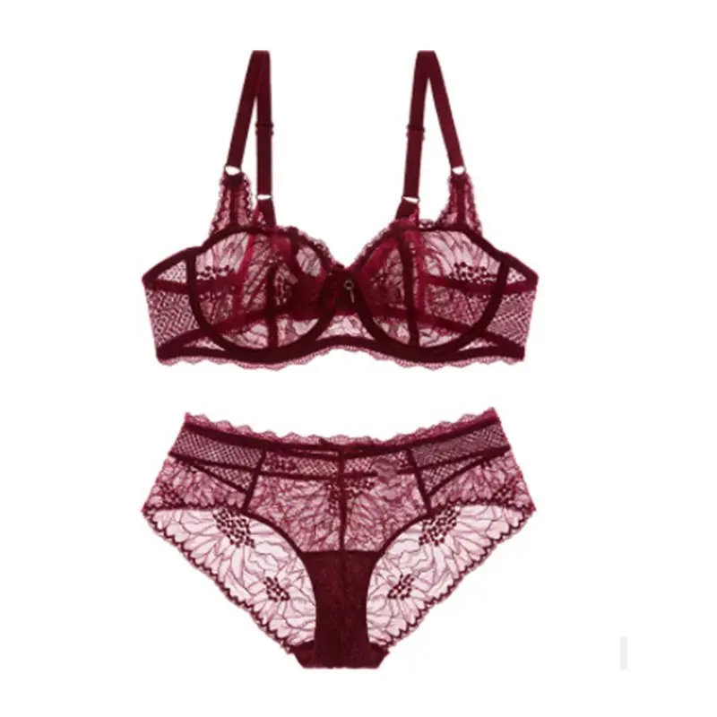 Модное кружевное Сексуальное Тонкое нижнее белье с глубоким v-образным вырезом