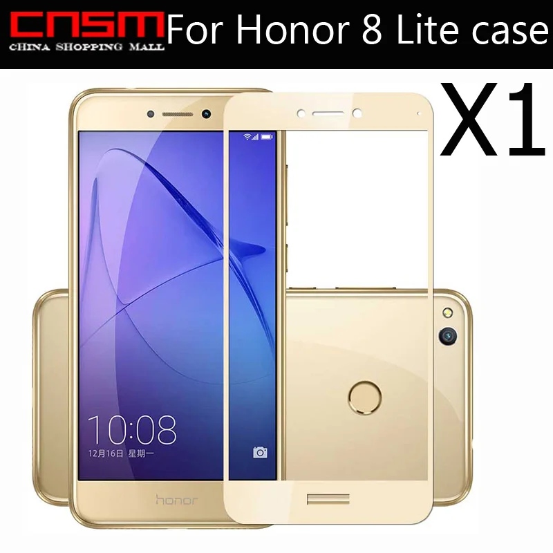 Поддержка онлайн закаленное Стекло для Huawei Honor 8 Lite мобильный телефон 5.2 дюймов