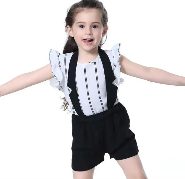 2 шт. футболка с коротким рукавом и шорты для девочек | Детская одежда обувь