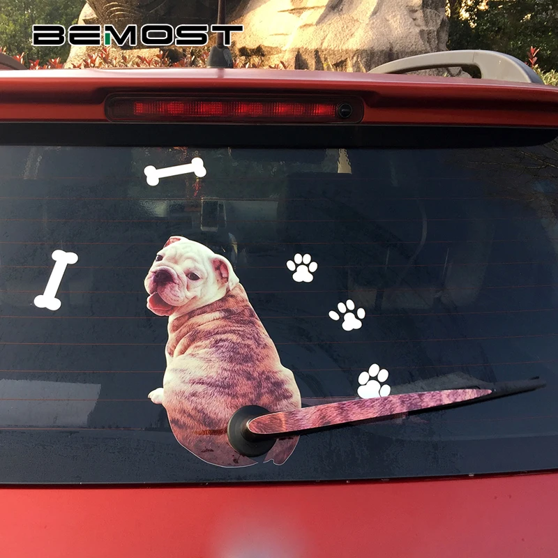 BEMOST Cute Shar Pei Dog подвижный хвост Наклейка 3D автомобильный стикер с животными авто