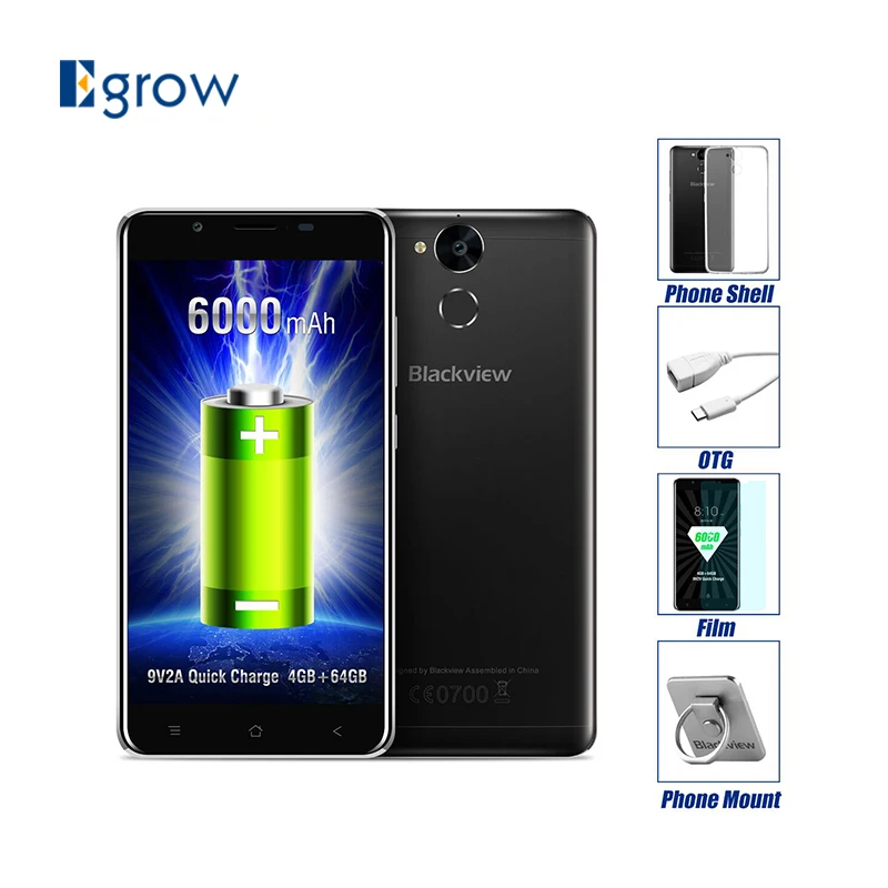 Оригинал Blackview P2 MTK6750T Octa Core Android 6 0 Мобильный телефон 5 дюйма сотовый 4G Оперативная