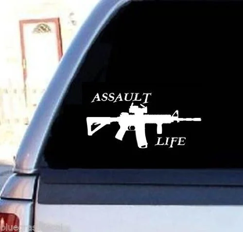 Наклейка Assault Life Booter Ak47 M16 M4 наклейка для окно фургона настенная соль