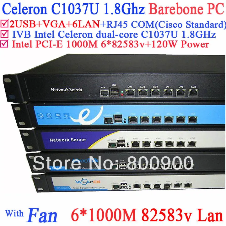 Intel c1037u двухъядерный платформа шесть Gigabit LAN 82583 в RouterOS Mikrotik PFSense Panabit Wayos softing