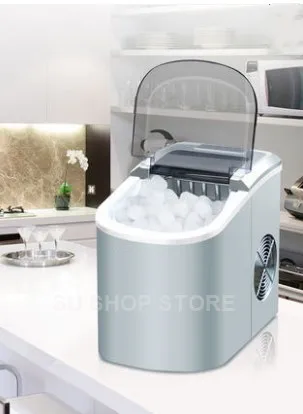 

Mini Automatic Electric Ice Maker Portable Bullet Round Block Ice Cube Making Machine Small Bar Coffee Shop 15kgs/24H