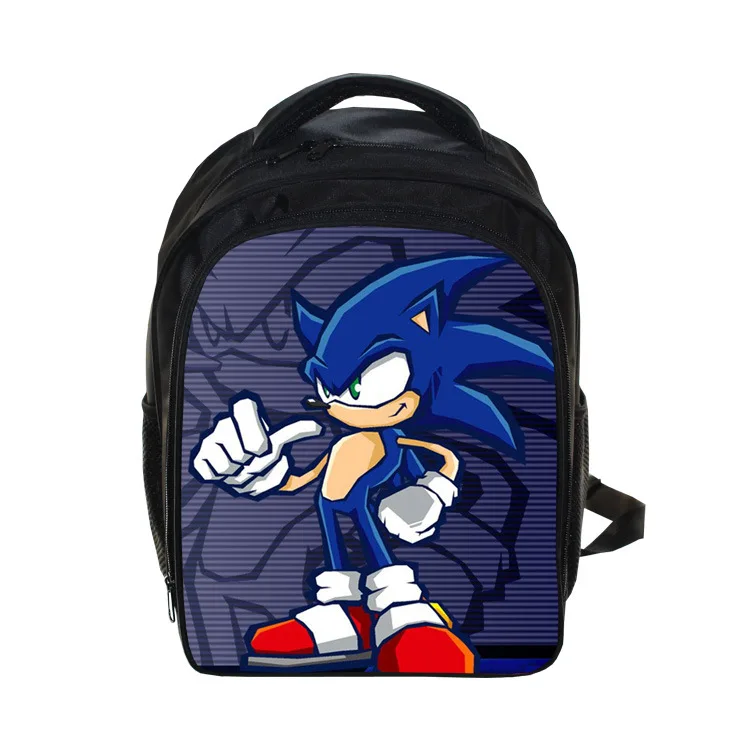 13 дюймов мультфильм Марио Bros Sonic Boom дети рюкзак в детский сад школьная сумка дети печать рюкзаки для девочек и мальчиков Mochila - Цвет: 1pcs Sonic backpack