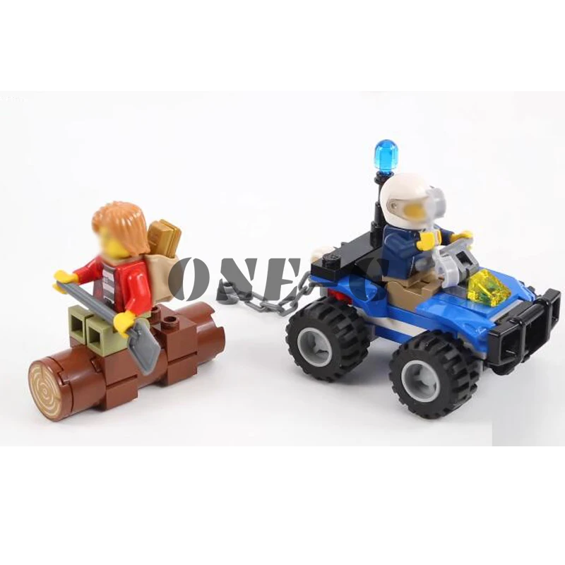 Совместимость с legoingly City 60171 строительные блоки 02096 98 шт кирпичи горные бегущие