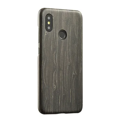 Натуральный Деревянный чехол для телефона для Xiaomi mi8, mi8 se, MI8 Explorer, MI8 PRO Чехол бамбуковый/орех/палисандр/Черное ледяное дерево/оболочка - Цвет: Black ice wood mi8