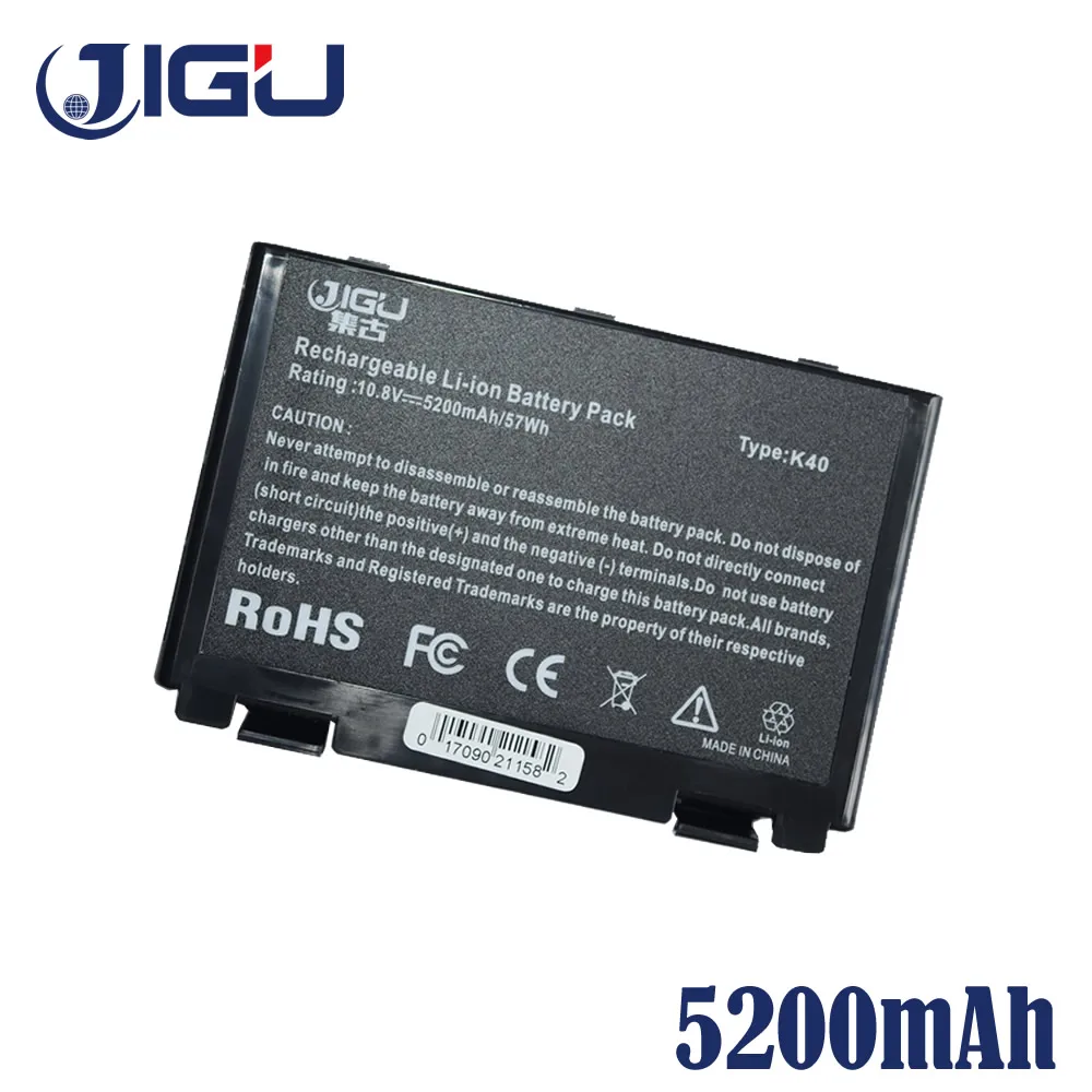 JIGU 6 ячеек Аккумулятор для ноутбука Asus k40ab k40in k40ij k40ad A32 K50in k50id k50af k51ac k51ae k51ab F82 K60