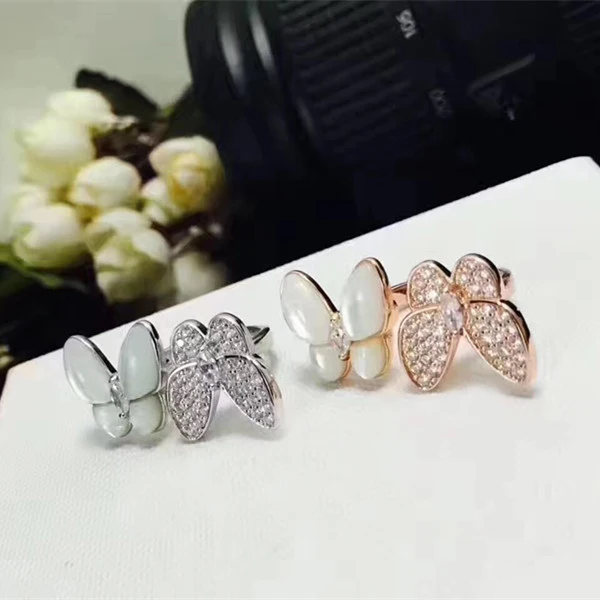 Дизайнерское модное 925 пробы Серебряное ювелирное изделие 3а вечерние кольца с