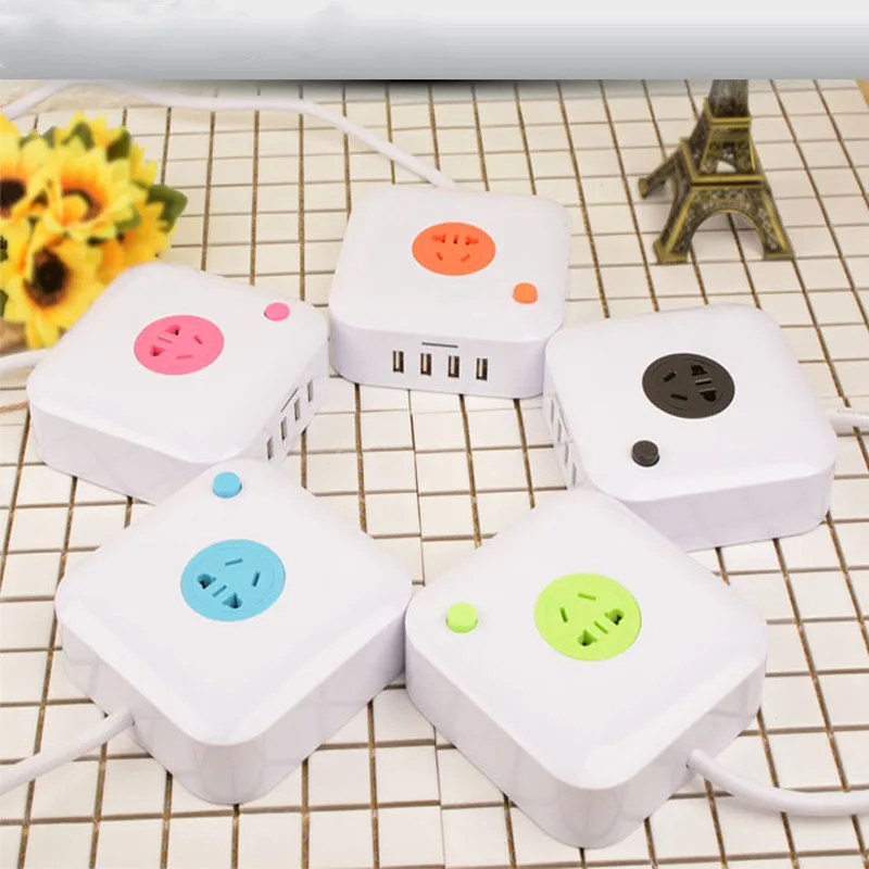 Многофункциональный Умный дом питания CubeSocket ЕС/США/Великобритания/вилка 4 USB