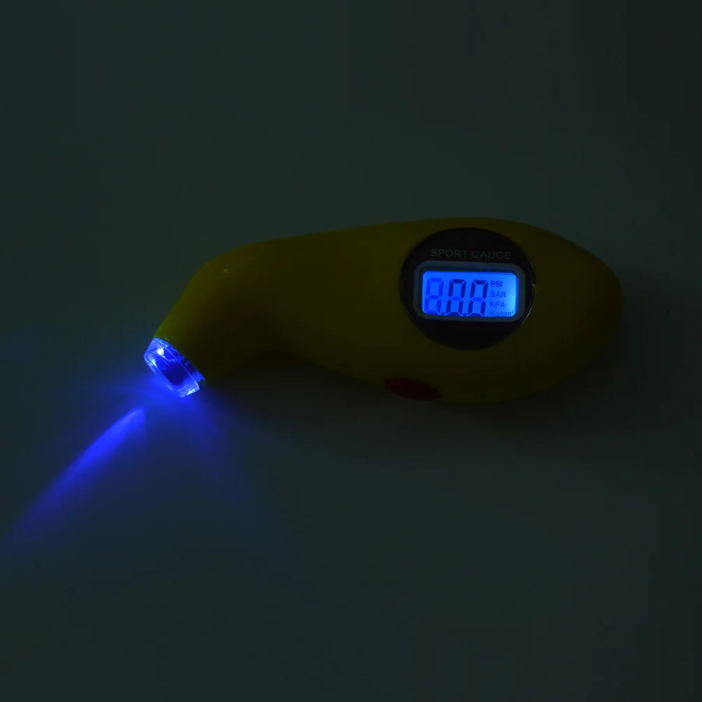 Diagnostic Tools Yellow Tire Pressure Gauge Digital LCD Meter Manometer Barometers For Auto Car Motorcycle Wheel Air Tester | Автомобили и