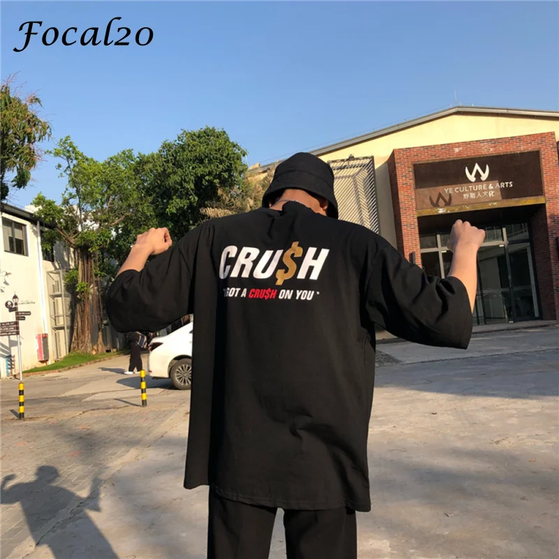 Женская футболка с буквенным принтом Focal20 летняя повседневная свободная