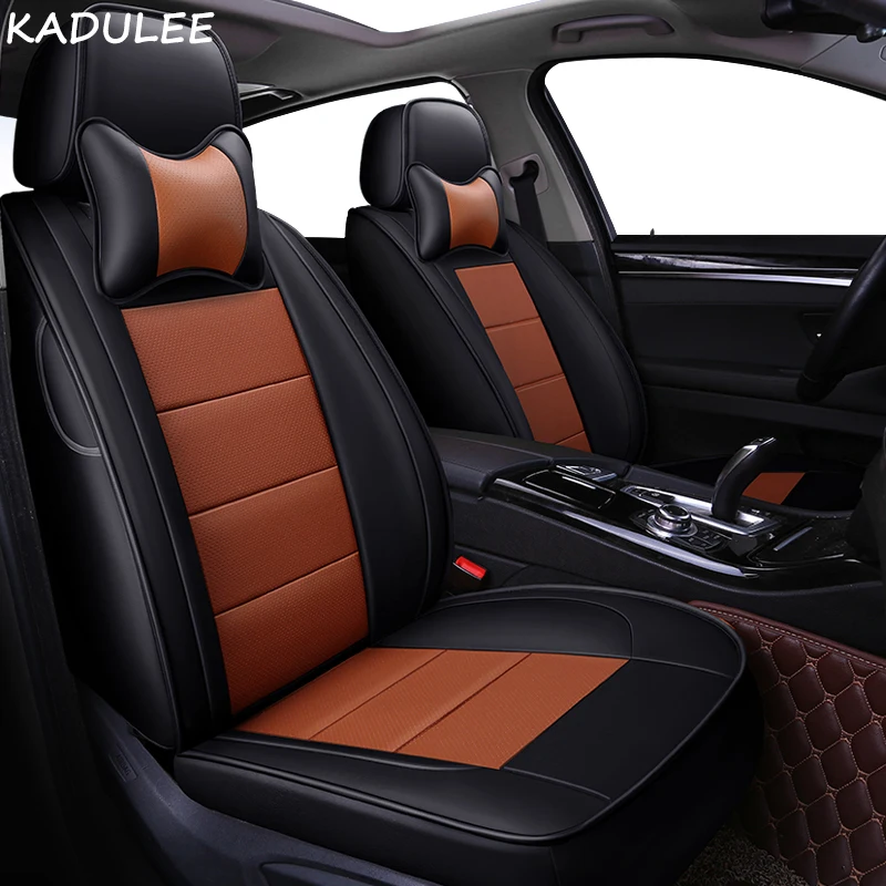 Набор кожаных чехлов на сиденья KADULEE для Hyundai solaris ix35 i30 ix25 автомобильные