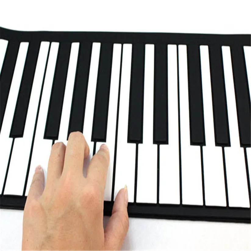 Мягкий синтезатор MIDI Del Roll Up 61 электронная клавиатура для пианино микрофон td919
