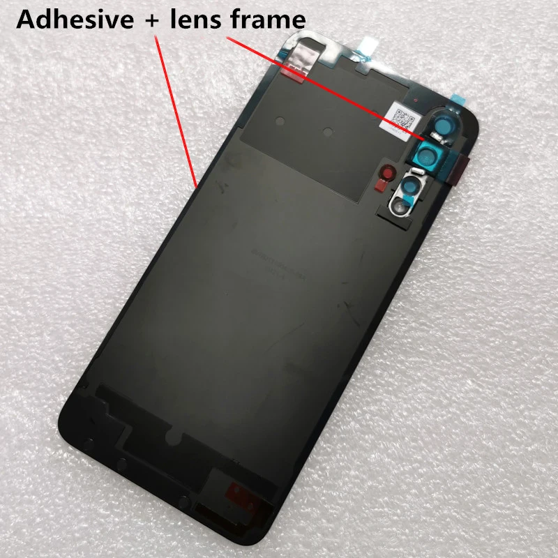 Новинка, задняя крышка из закаленного стекла 3D для Huawei Honor 20, запасные части, задняя крышка для батареи, корпус+ крышка вспышки+ объектив камеры