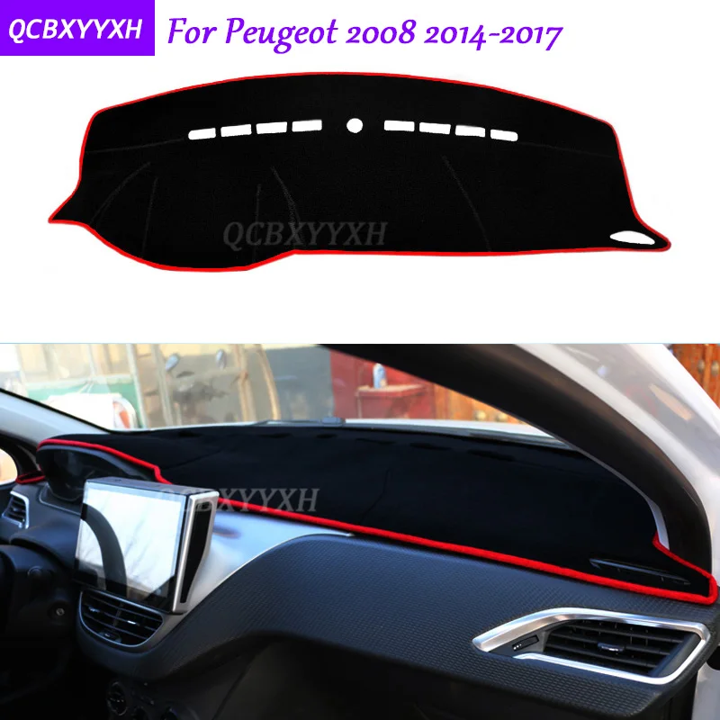 Коврик для приборной панели Peugeot 2008 2014 2017 защитный коврик салона Photophobism теневая
