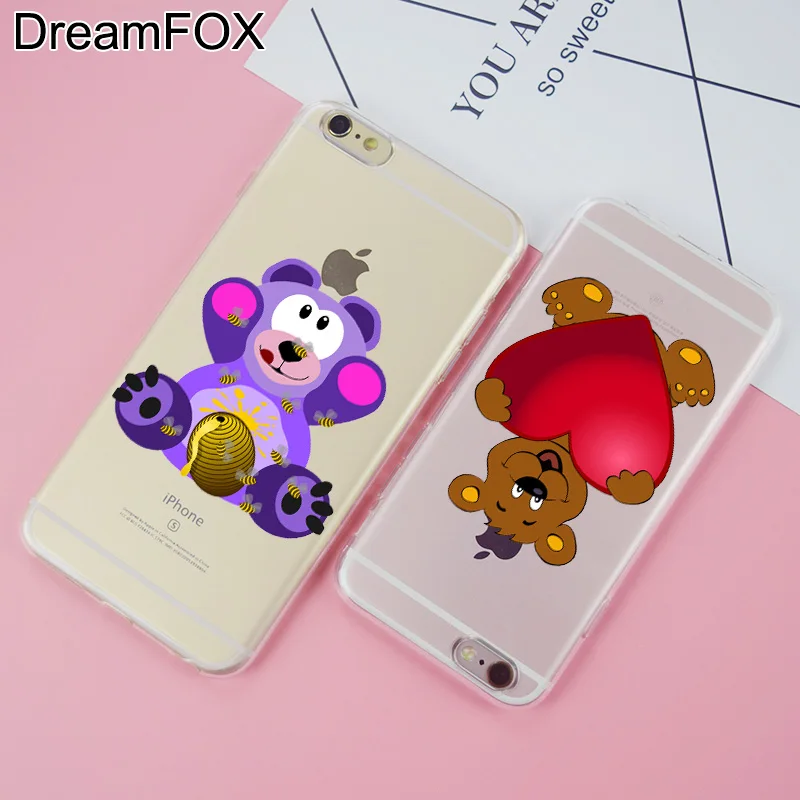 L310 Мягкий ТПУ силиконовый чехол с мишкой для Apple iPhone 11 Pro X XR XS Max 8 7 6 6S Plus 5 5S SE 5C 4 4S |