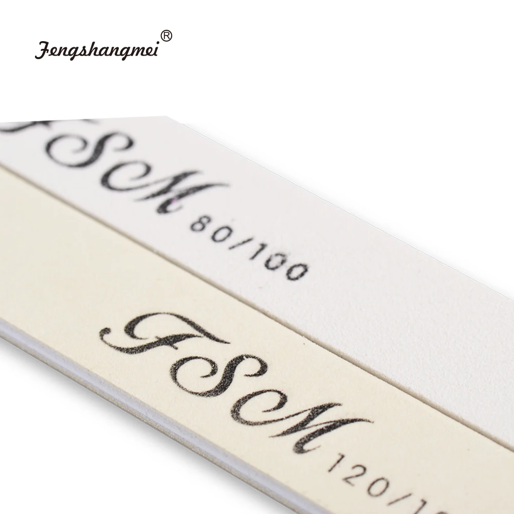 Пилка для ногтей Semilune серого и белого цвета 1 шт. пилка дизайна инструменты