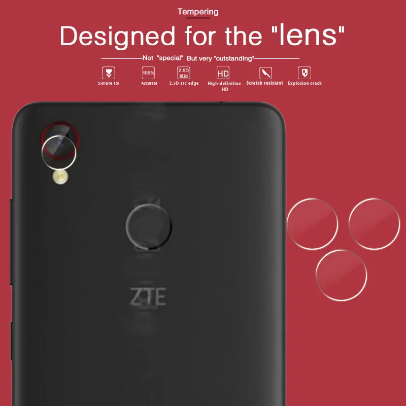 Высококачественное закаленное стекло для объектива камеры ZTE Blade A4 5 45 в задней