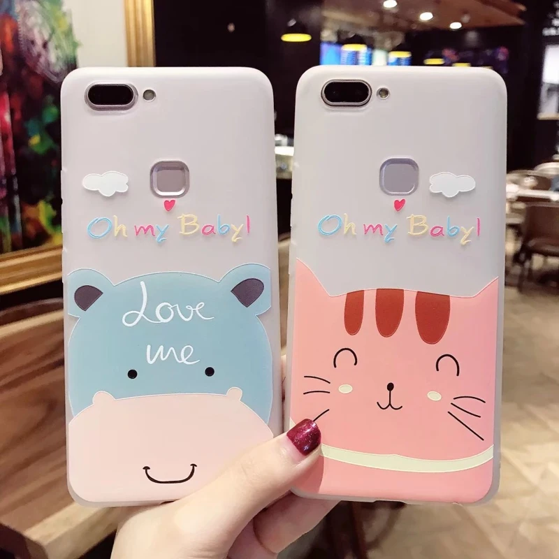 Силиконовый чехол для телефона iPhone 7 8 Plus 3D слон кролик мягкая ТПУ задняя крышка X XS