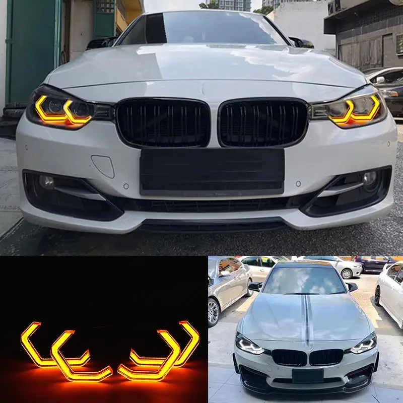 

Switchback Concept M4 Iconic Style LED Crystal Angel Eye Kit Eyes Kits for BMW 3 series F30 2013-2017 car styling