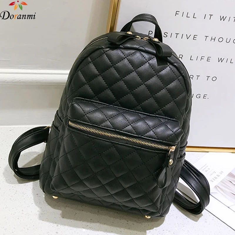 DORANMI большой женский рюкзак в клетку с бриллиантами школьный ранец 2021 женская