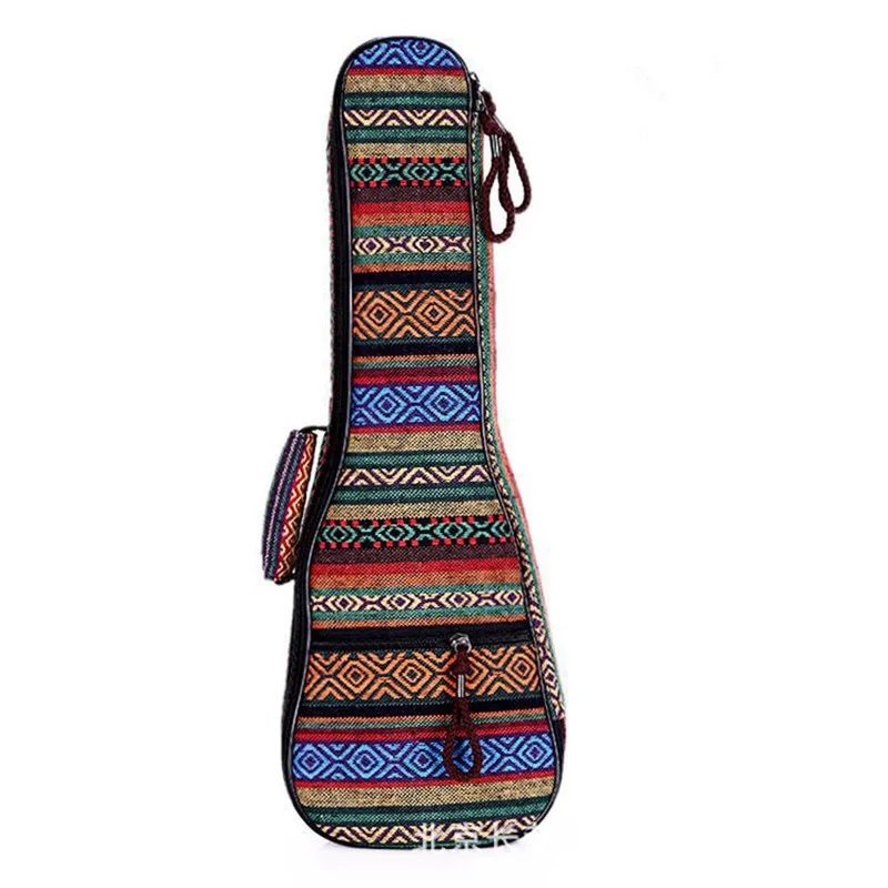 ZONAEL 21 23 26 дюймов мягкий хлопок народный портативный бас гитара Gig Bag Ukulele Чехол