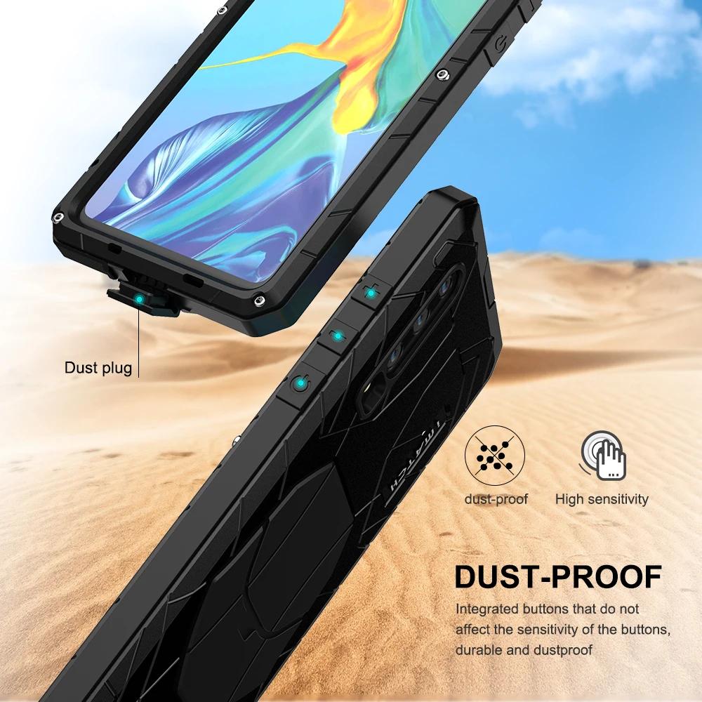 Для huawei P30 P30 Pro Чехол для телефона усиленная защита Броня металлический чехол Крышка Анти-осень алюминий полный защитный кожух
