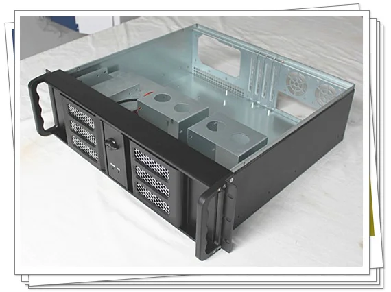 3U Short Cabinet Double Door Aluminum Panel Server Monitor And Control Industrial Case | Компьютеры и офис