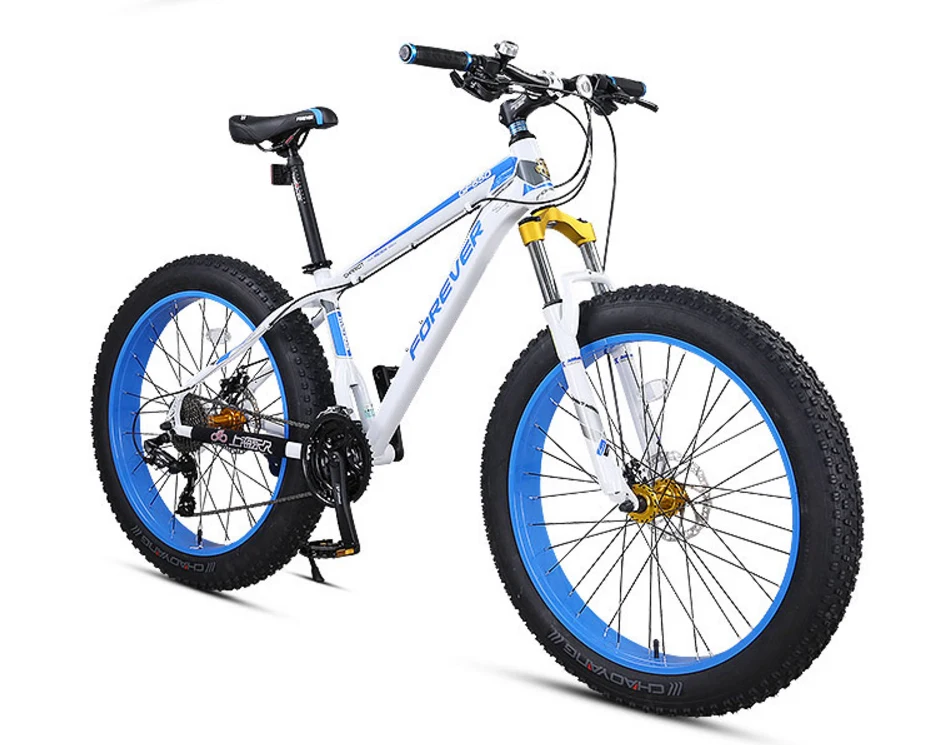 Высокое качество 27 Скорость Горный Велосипед беговых Алюминий рама 26*4 0 фэт байке