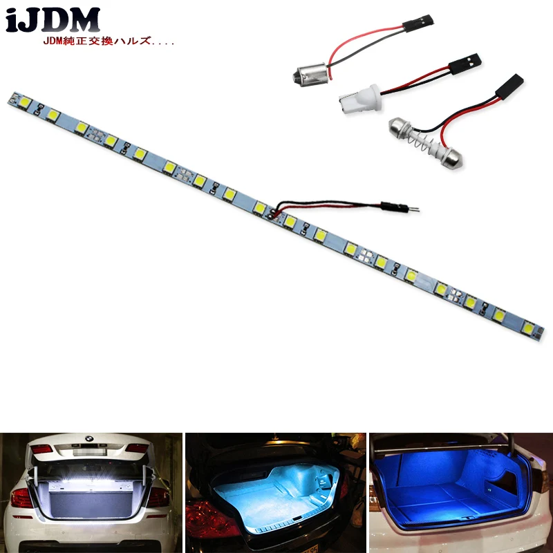 IJDM T10 w5w светодиодный CBO без ошибок ba9s 31/36/39/41 мм 12В Белый Красный Синий для