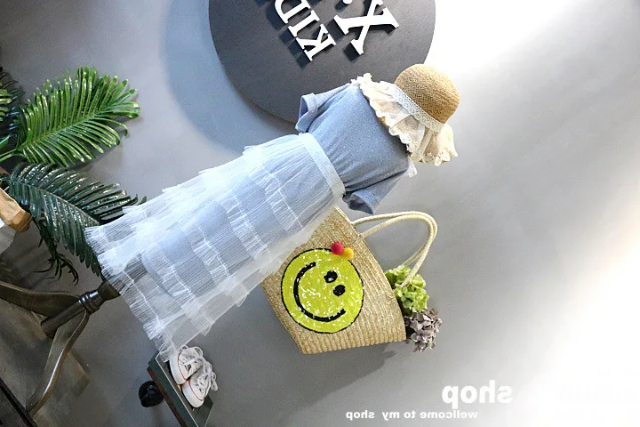 Thunderers/детский комплект одежды принцессы для девочек платье с короткими рукавами