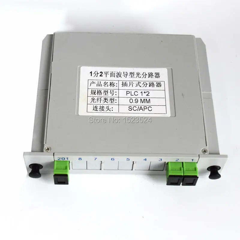 Бесплатная доставка 1x2 LGX коробка кассета карточка вставка SC/APC PLC разветвитель