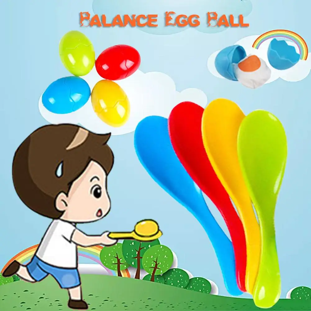 

Balance Egg Ball Running Game Sports Game Supporting Eggs Kindergarten Fun Toy Training Equipment for Children