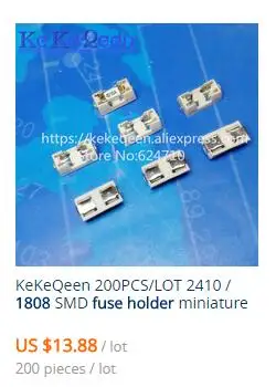 100 шт. 0451 1808 2410 SMD Керамика предохранитель 0.25A/0.5A/0.75A/1A/1.5A/1.6A/2A/2.5A/3A/3.15A/4A/5A/6.3A/7A/8A/10A/ 12A/15A кубовидный предохранитель