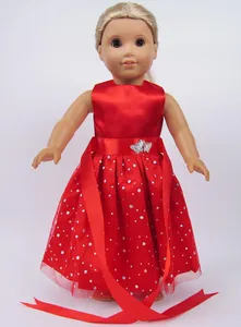 Красная юбка подходит для кукольной одежды 18 дюймов 43 см лучший подарок для детей на день рождения B1