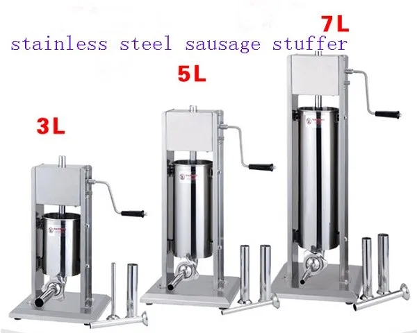 Горячая Распродажа 3L 5L 7L 10L 15L вертикальный колбасный шприц из нержавеющей стали наполнитель колбаса