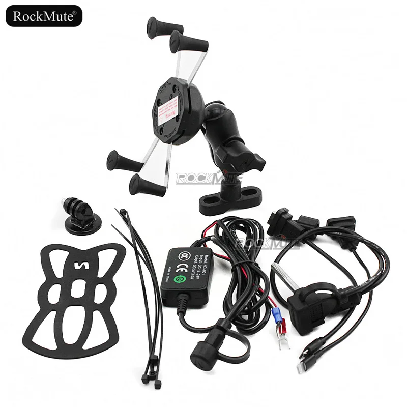 Для KTM 640 690 SMC/R DUKE/R Супермото эндуро/R LC4 ADV R мотоцикла X- grip держатель телефона USB